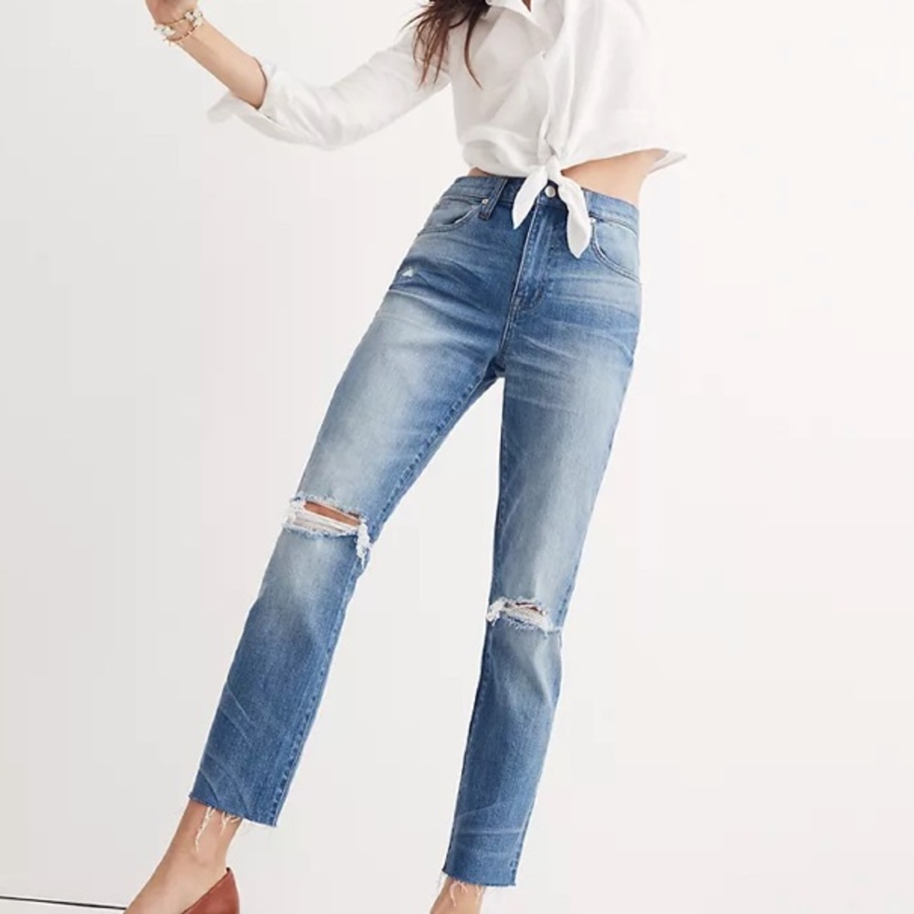 Madewell High-Rise Slim Crop Boyjean